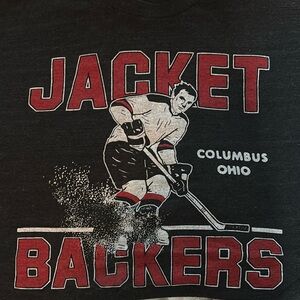 Blue Jackets “Jacket Backers” Homage T-Shirt